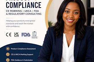 do product compliance, ce marking, ukca, fda and regulatory consulting