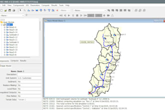 perform hydrological and hydraulic modeling using hechms and hecras 1d and 2d