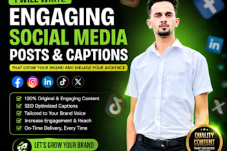 write engaging social media posts and captions