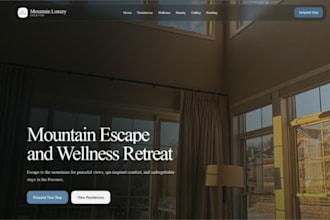 design wix airbnb website str website holiday rental website hospitality website