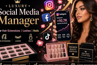 be your beauty social media manager hair extensions, lashes and nail brands