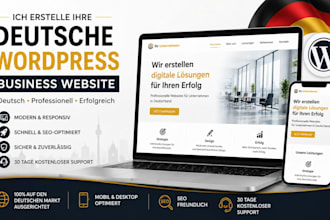 build german wordpress website german business website deutsch business website