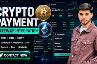 integrate crypto payment gateway into your web app or saas