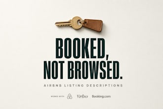 write your airbnb and vrbo listing description that gets more bookings
