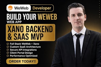 build weweb app xano backend weweb developer weweb saas mvp