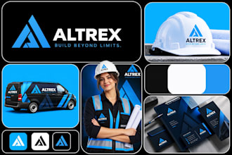 design custom business logo brand identity and stationery kit