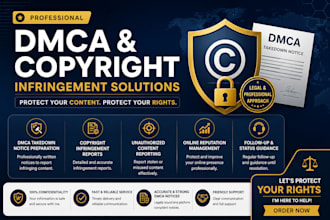manage your dmca takedowns and online reputation, copyright infringement removal