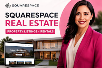 design a squarespace real estate website for property listings and rentals