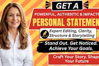 edit your personal statement for medical school, residency, or fellowship