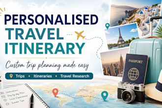 create a personalized travel itinerary for your trip