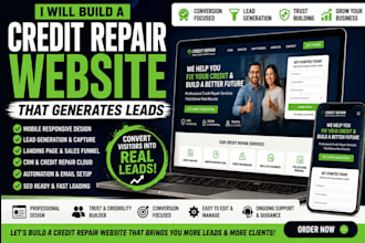 build a credit repair website that generates leads