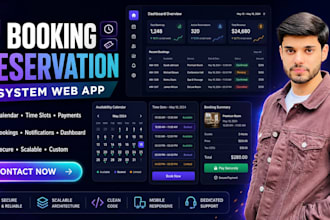 build a custom booking and reservation system web app