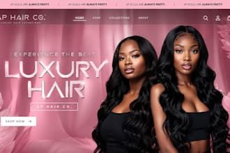 hair extension shopify store hair extension store beauty hair extension website