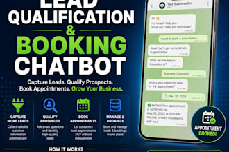 build a lead qualification and booking chatbot