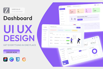 design saas dashboard web app and admin panel UI UX in figma
