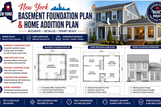 design new york basement foundation plan, home addition plan
