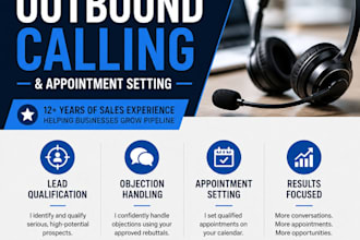 cold call leads and set qualified sales appointments