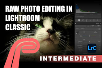 do a custom edit of raw photos using lightroom classic
