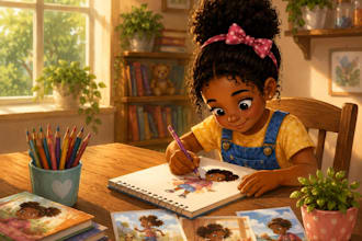 illustrate 50 african american children book illustration picture book design