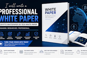 write a professional white paper crypto whitepaper or tech white paper