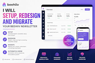 setup, redesign and migrate your beehiiv newsletter