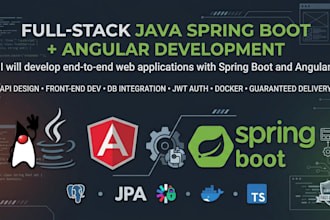 build a full stack web application with java spring boot and angular