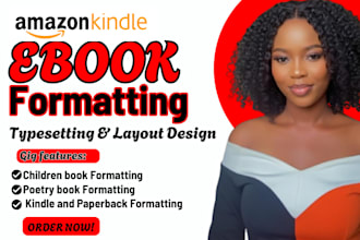 do children book and poetry book formatting, amazon interior book design for kdp