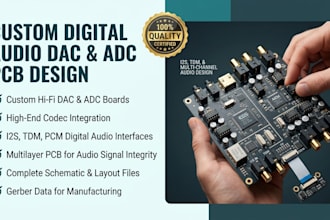 design digital audio dac adc codec i2s tdm pcb
