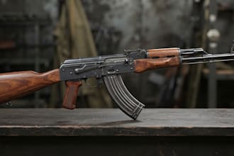 create realistic 3d gun models, weapon props, 3d assets and animation