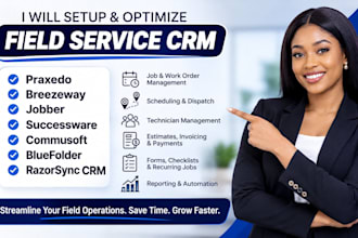 setup praxedo breezeway jobber successware commusoft bluefolder razorsync CRM