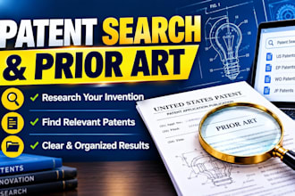 conduct a patent search and prior art research for your invention