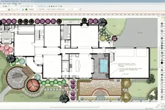 convert hand sketches into professional vectorworks architectural drawings