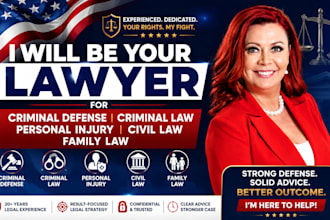 be your lawyer for criminal defense, criminal law, personal injury and civil law