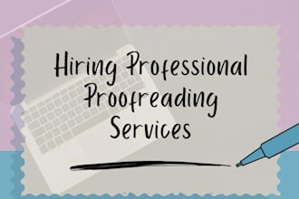 proofread and edit your text