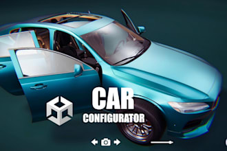 3d car configurator with glb gltf webgl and threejs
