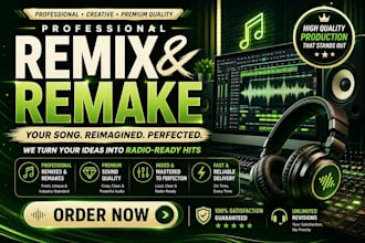 produce, remix and remake your ai music into a high quality track