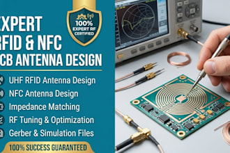 design uhf rfid nfc antenna pcb impedance matching and rf tuning