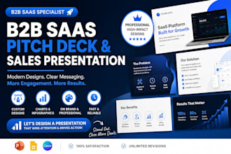 design or redesign a b2b saas presentation or sales deck