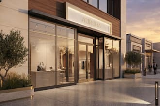 design and renovate showroom interior, storefront, floor plan and 3d rendering