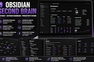 build obsidian second brain with pkm vault and dataview dashboard productivity