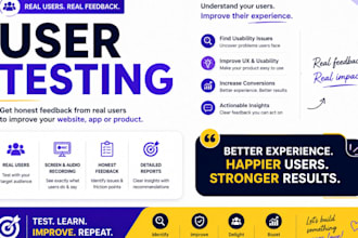 do QA testing, usability testing and website review for you