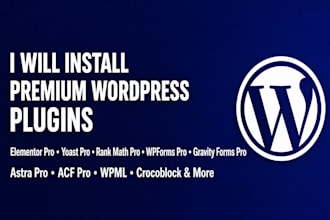 install elementor pro, astra pro, acf pro, yoast, wpml, rank math, crocoblock