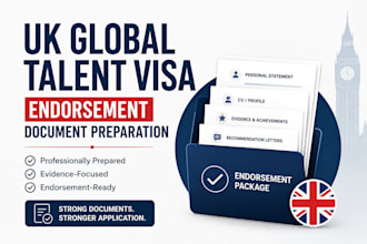 prepare your UK global talent visa documents for endorsement