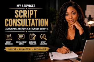 be your script consultant and provide actionable screenplay feedback