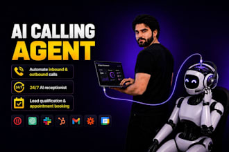 build ai voice agent, ai calling agent, ai receptionist and ai chatbot