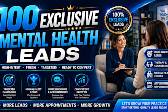 generate qualified UK US mental health, therapy, rehab and clinic leads via ads