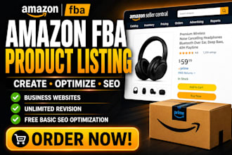 create and optimize amazon fba product listings