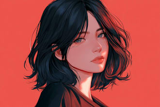 draw anime portrait for you