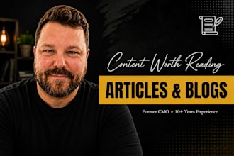 write professional articles and blog posts