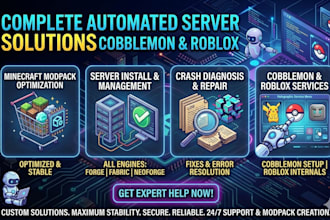create fix minecraft modpack crash cobblemon server forge fabric neoforge roblox
